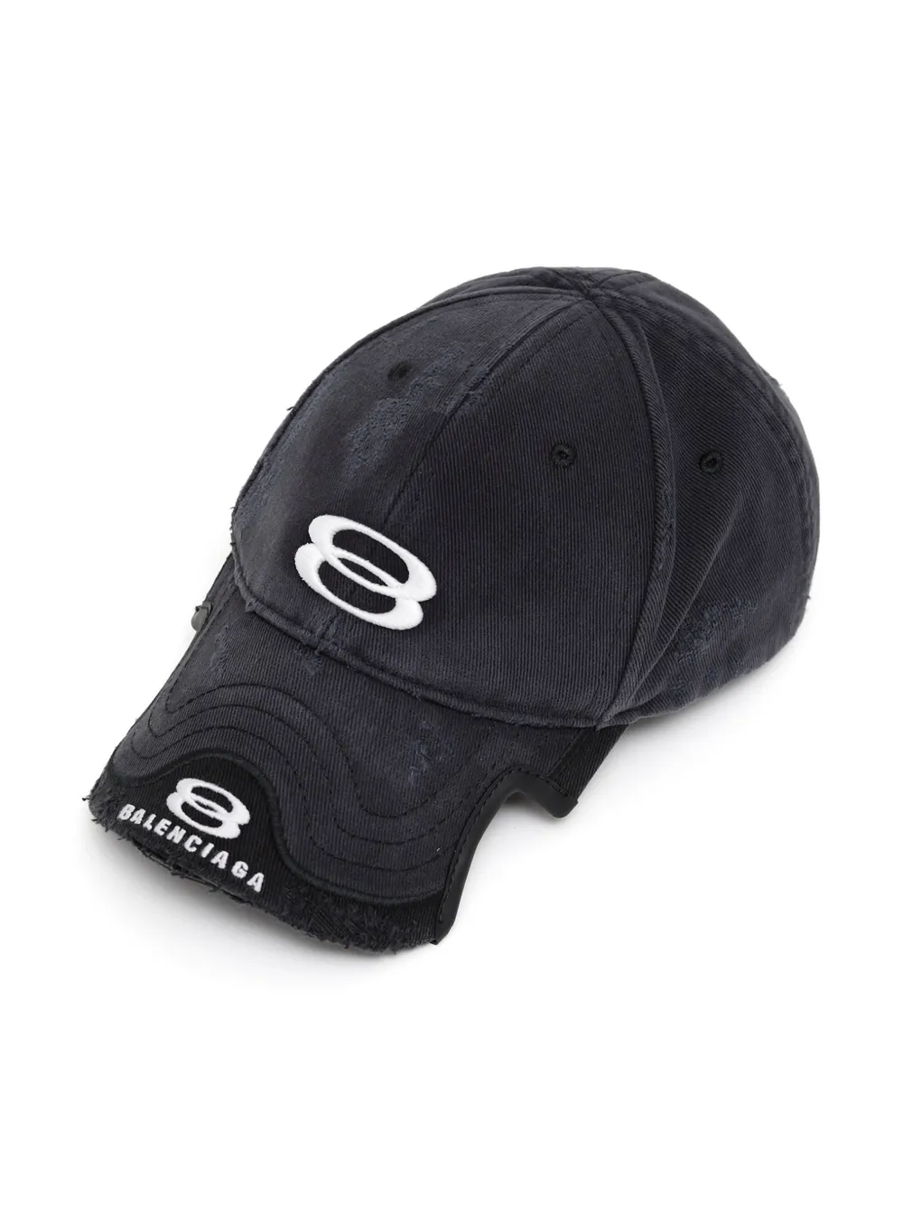 Balenciaga Katoenen pet met geborduurd logo Zwart