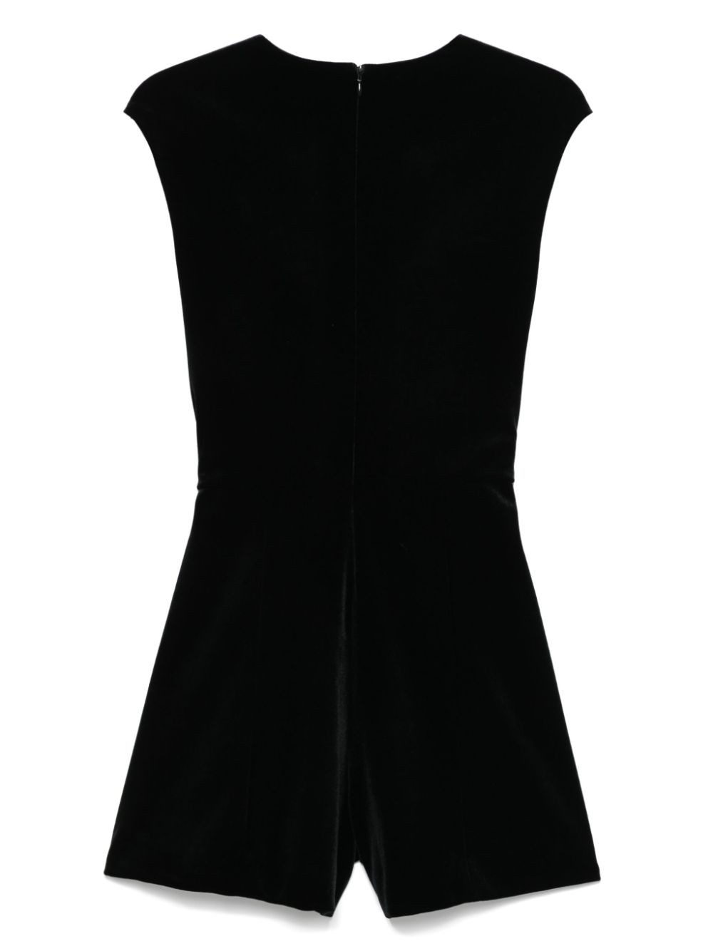 Emporio Armani Fluwelen playsuit - Zwart