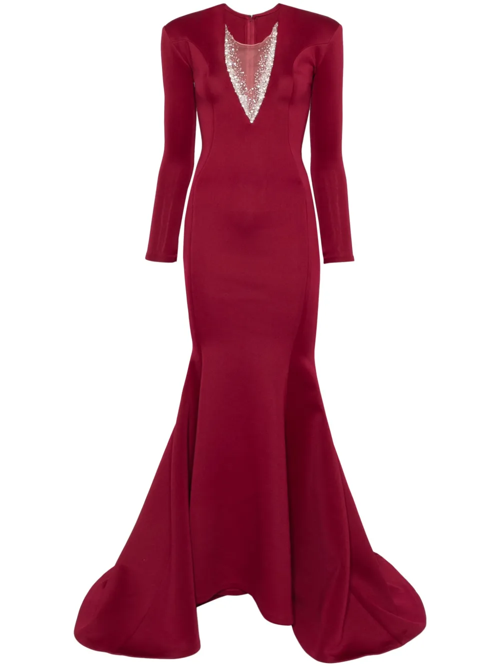 crystal-embellished mermaid gown