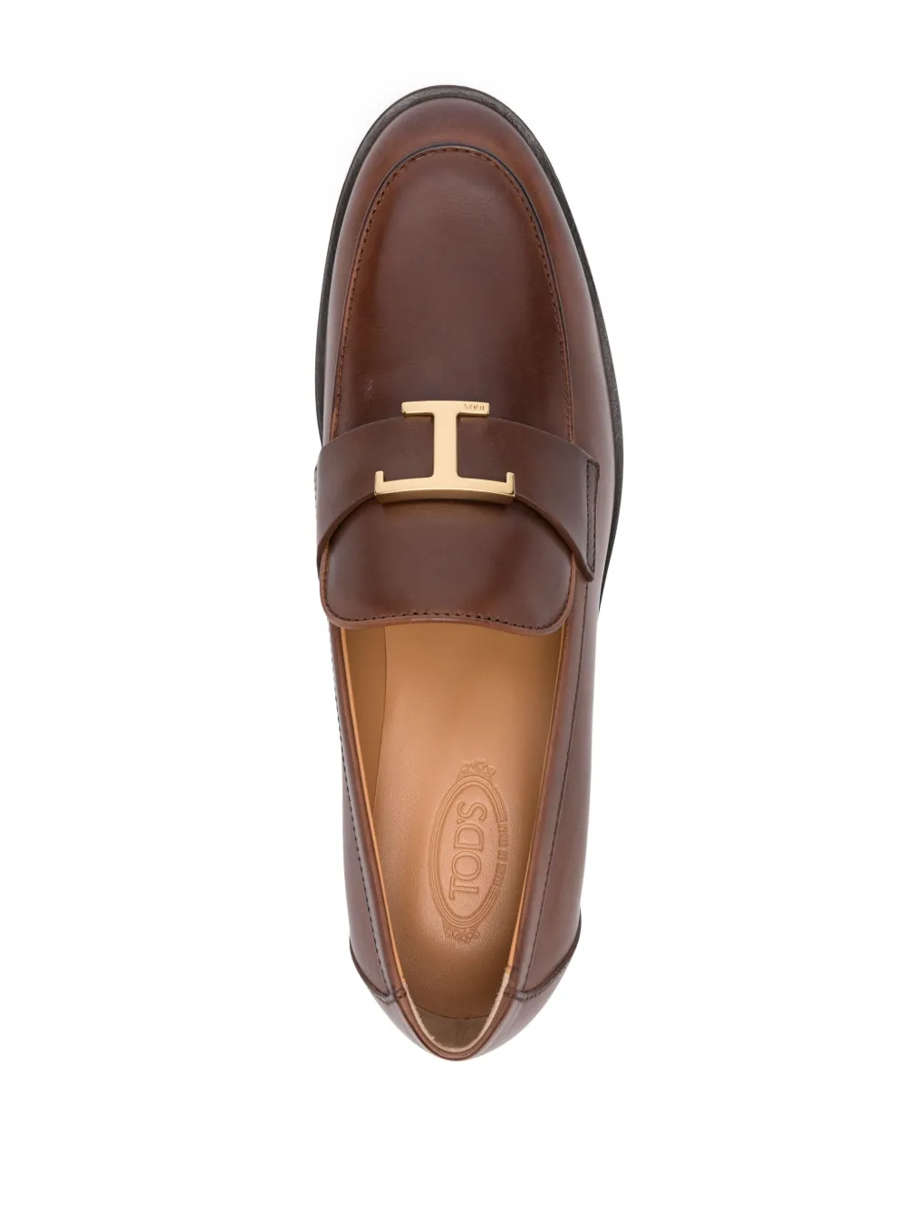 Tod's leather loafers Brown