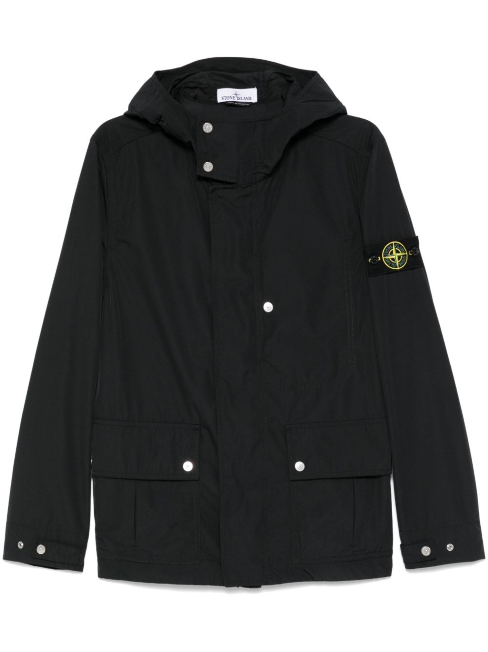 Stone Island Compass badge Jacket Black FARFETCH