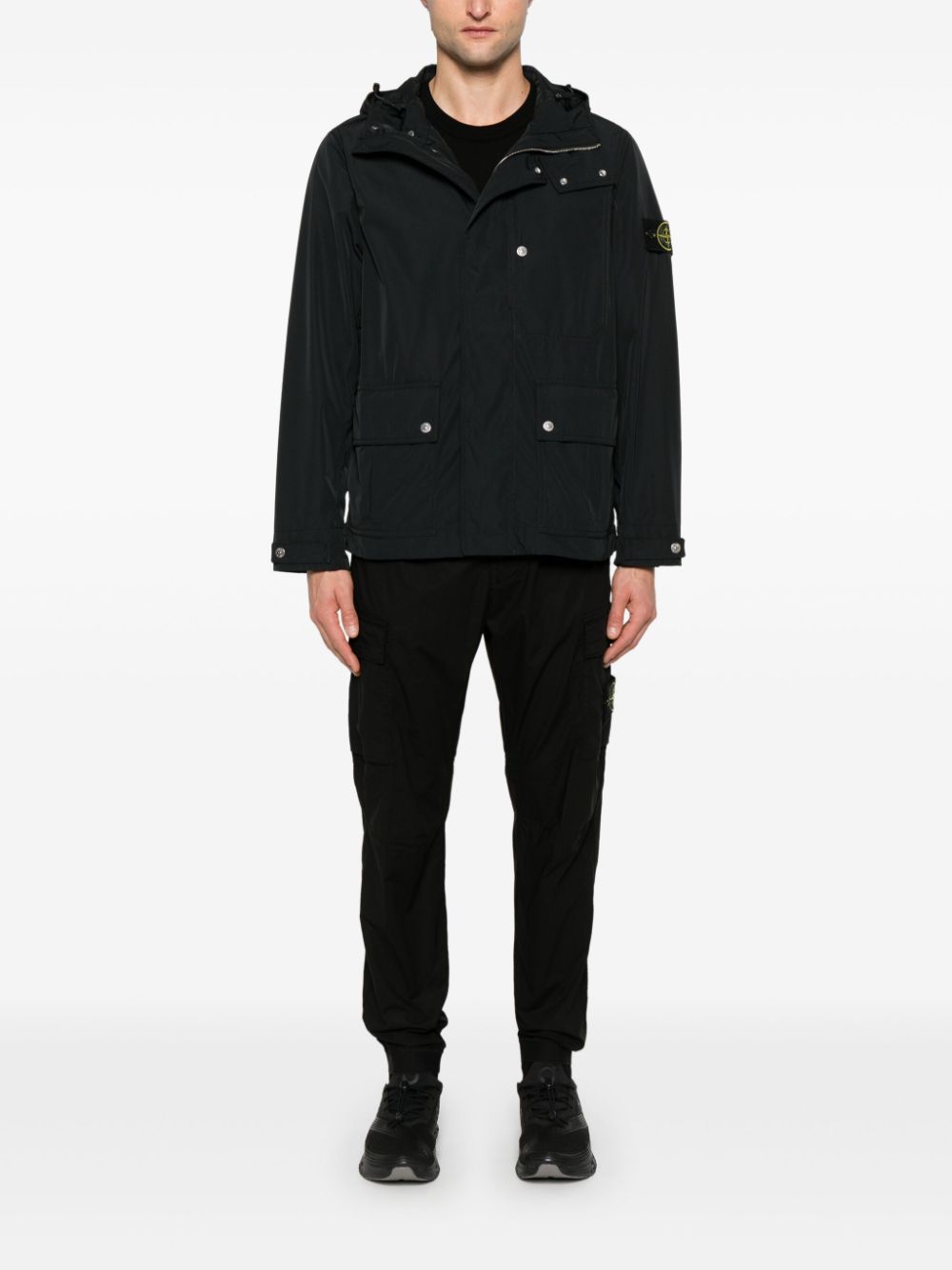 Stone Island Compass-badge jacket - Zwart