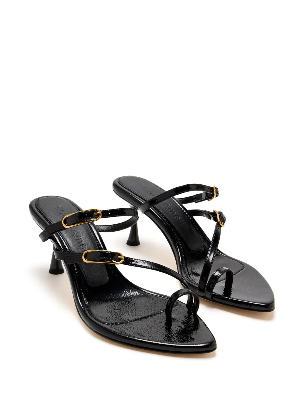 Studio Amelia 70mm Sabrina sandals Black