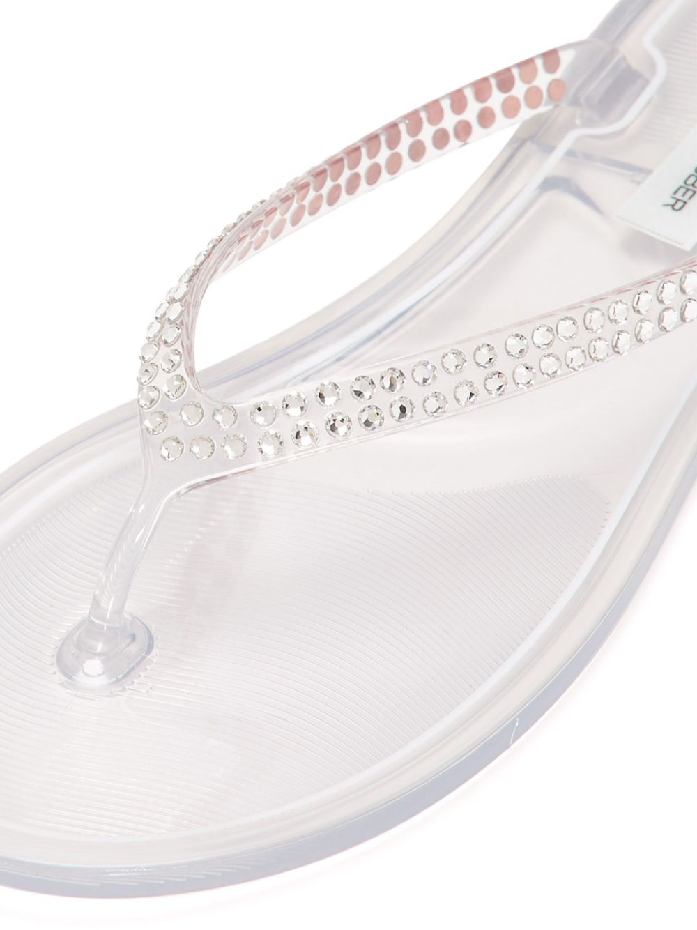 Christopher Esber Jo Crystal flip flops White