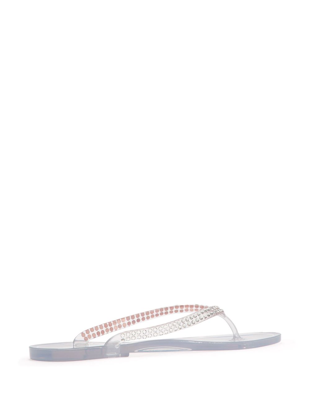 Christopher Esber Jo Crystal flip flops White