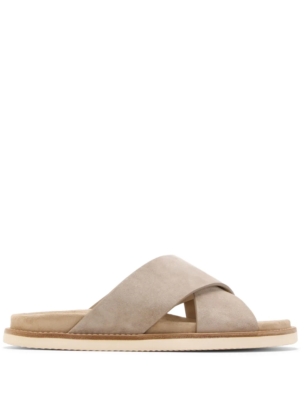 Brunello Cucinelli suede sandals Bruin