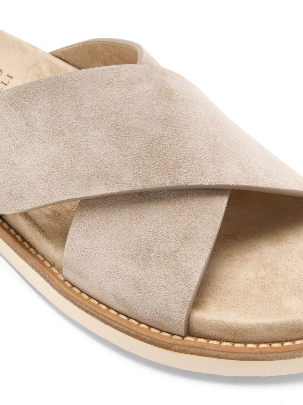 Brunello Cucinelli suede sandals - Bruin