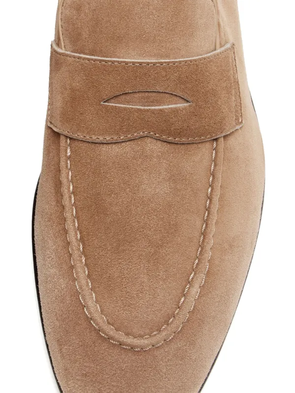 Brunello Cucinelli｜ (M0B137427G CY887) Brunello Cucinelli Penny Loafers | Brown | FARFETCH