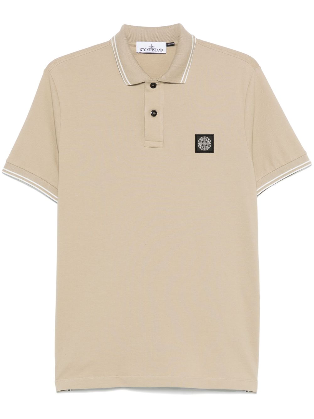 Compass-motif polo shirt