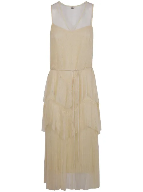 Robe mi-longue colour block - TWINSET - Modalova