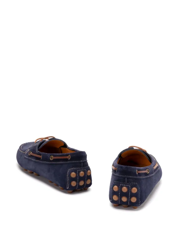 Tod's レザー デッキシューズ | ブルー | FARFETCH JP