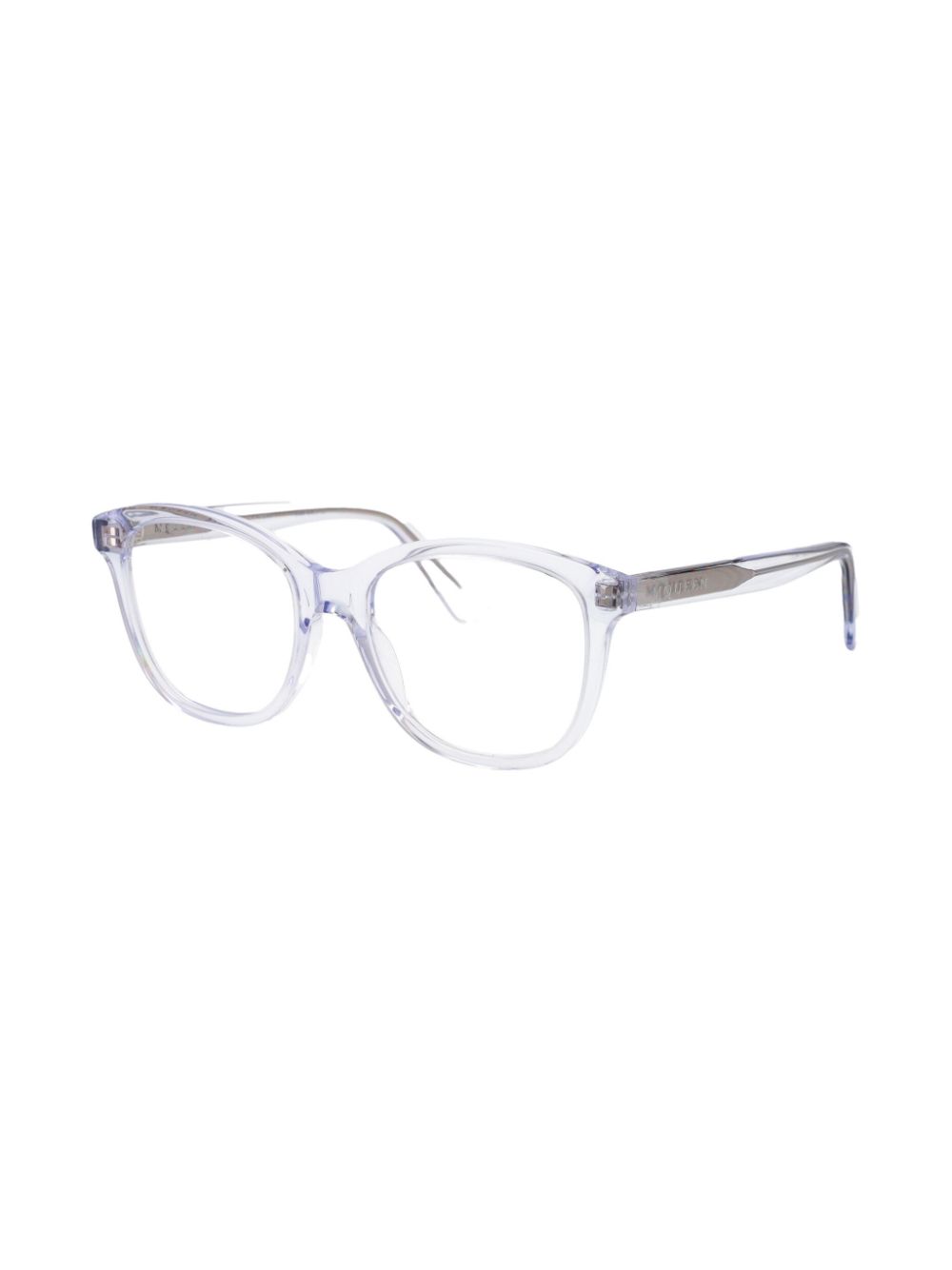 Alexander McQueen Eyewear Bril met wayfarer montuur - Grijs