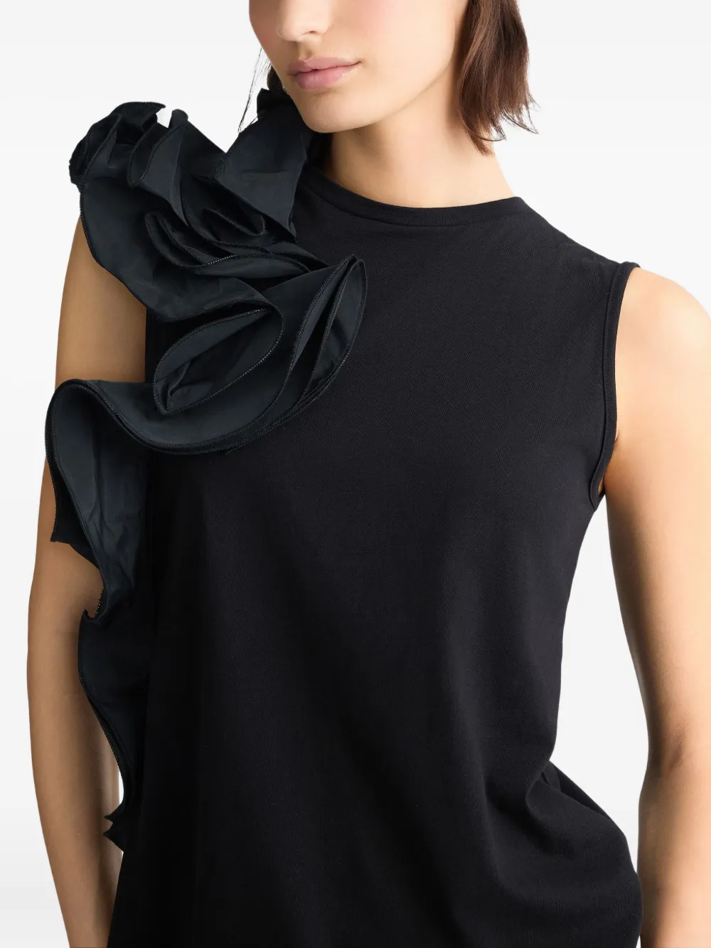 LIU JO T-shirt met ruches Zwart
