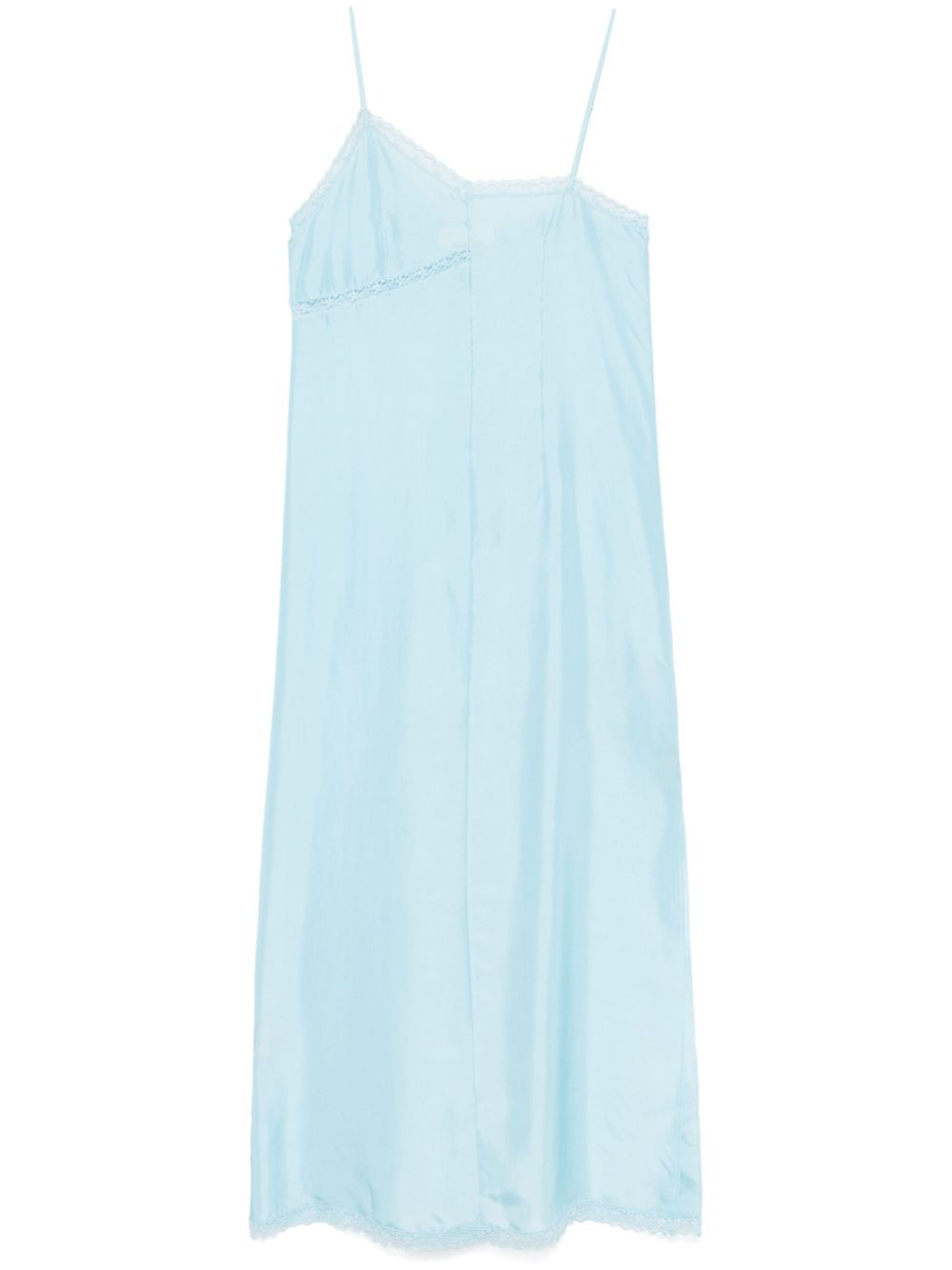 asymmetric silk maxi dress