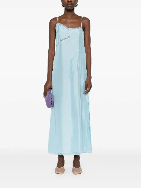 ワンピース Mm6 Silk Maxi Dress MM6 Maison Margiela Silk Maxi Dress | Black | FARFETCH