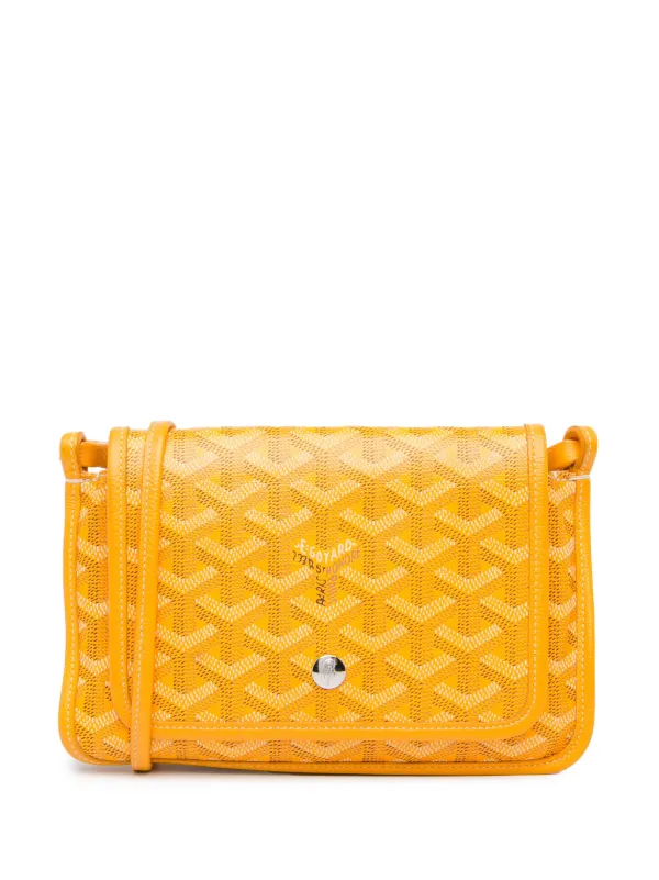 Goyard Pre Owned 2020 Goyardine Plumet Pocket Wallet Crossbody Bag Yellow FARFETCH IE