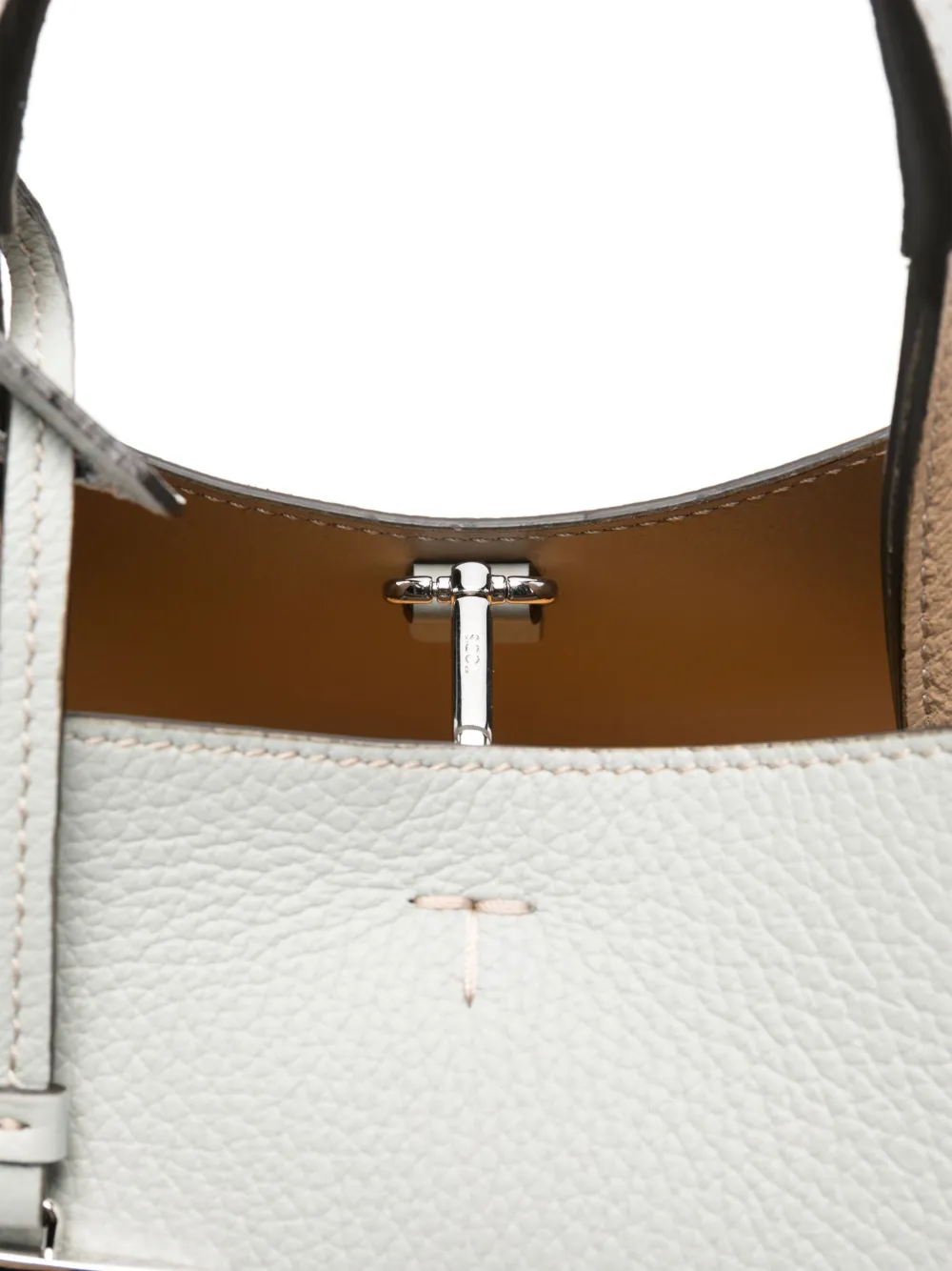Tod's Kleine leren shopper Grijs