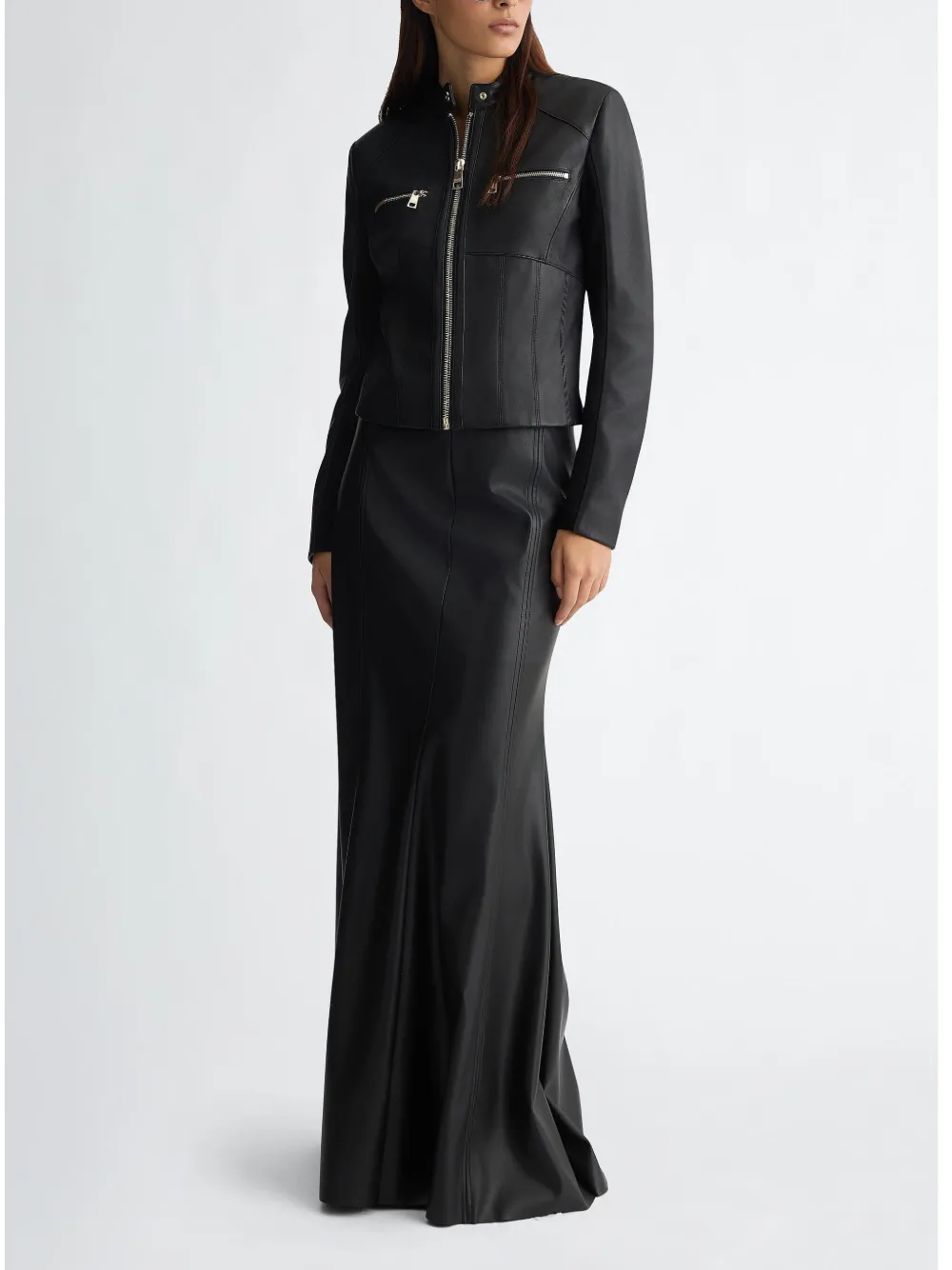 LIU JO Maxi-rok met naadafwerking Zwart