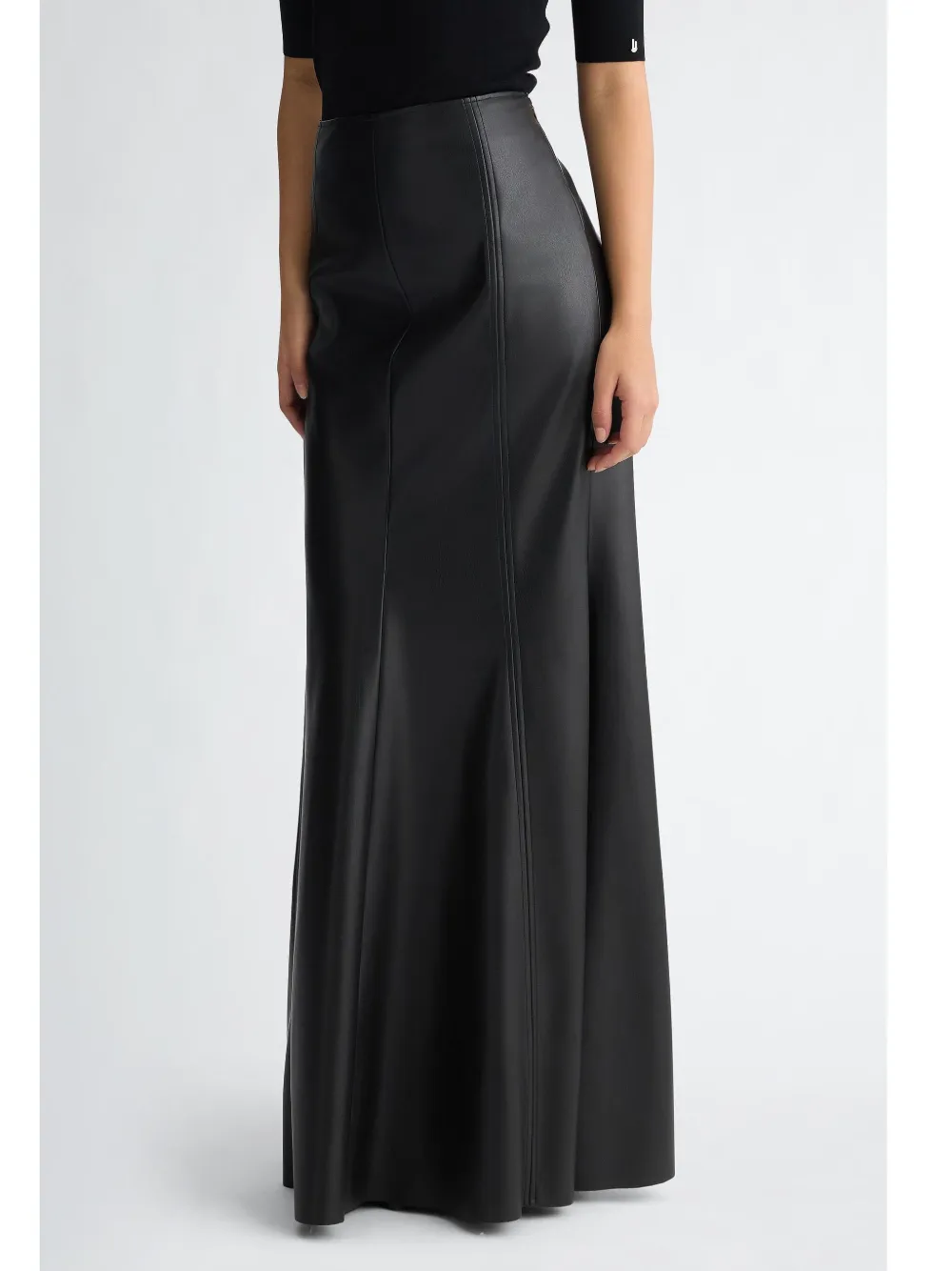 LIU JO Maxi-rok met naadafwerking Zwart