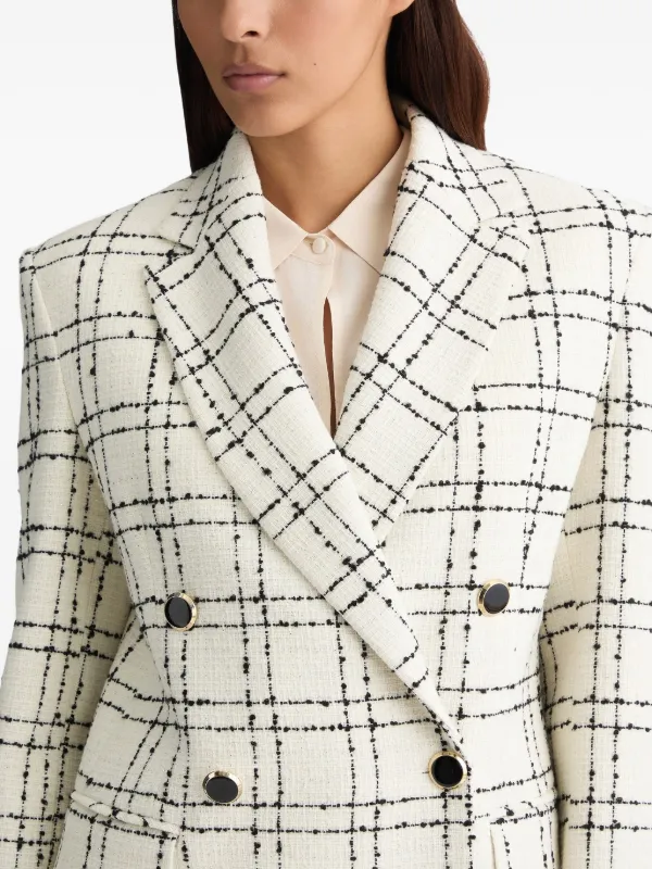 ジャケット Liu Jo CHECK JACKET LIU JO チェック ジャケット | ホワイト | FARFETCH JP