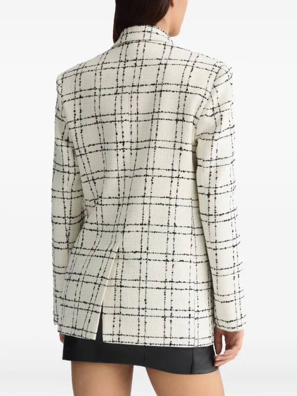 ジャケット LIU JO CHECK JACKET LIU JO チェック ジャケット | ホワイト | FARFETCH JP