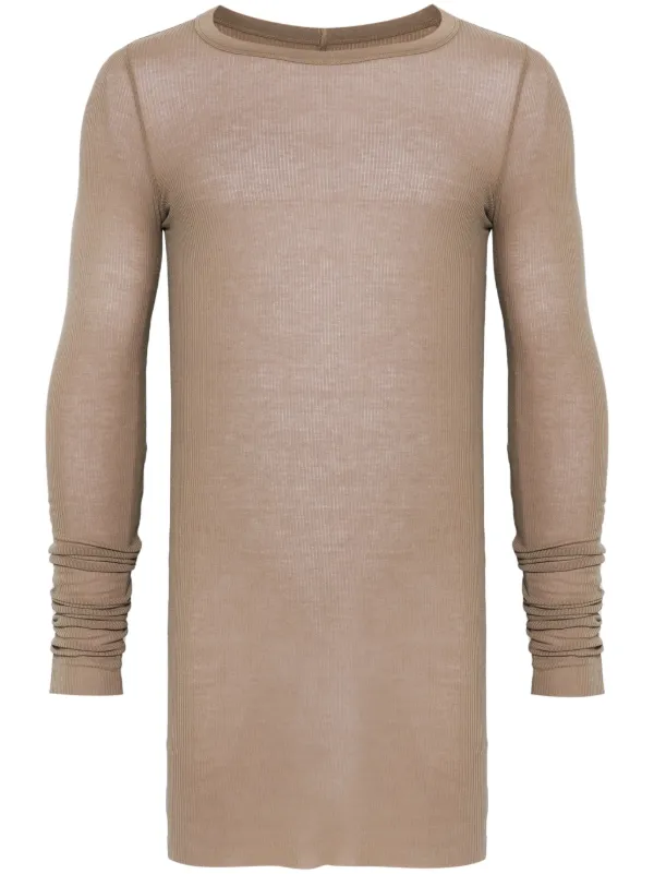 Tシャツ・カットソー RICK OWENS 'Rib' T-shirt White RU01E5250RC RICK OWENS - TOPS - Rick Owens