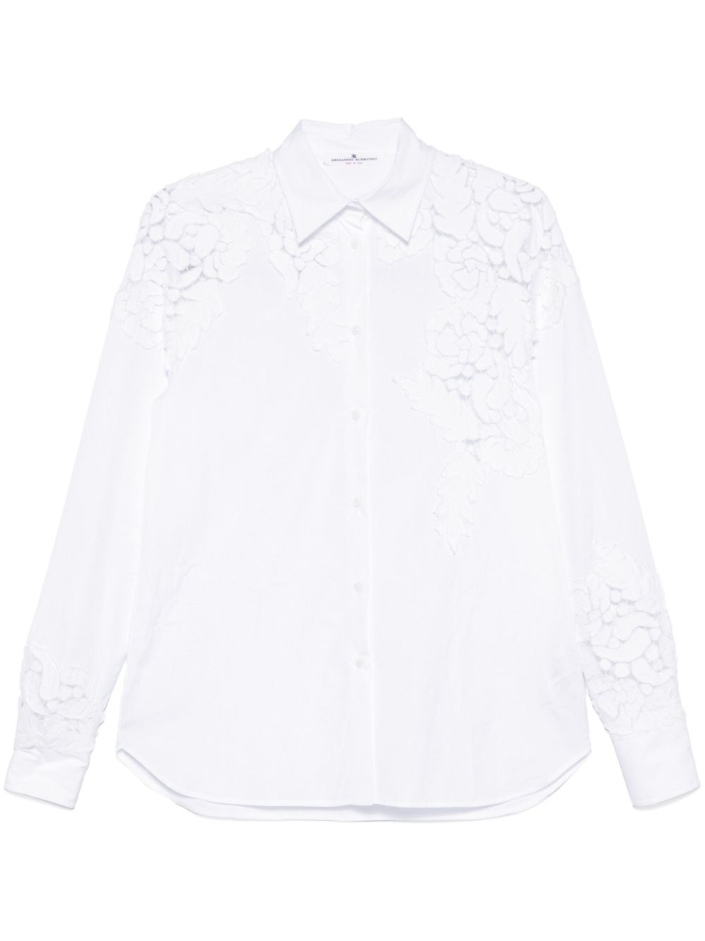 Ermanno Scervino Blouse met bloemenapplicatie Wit