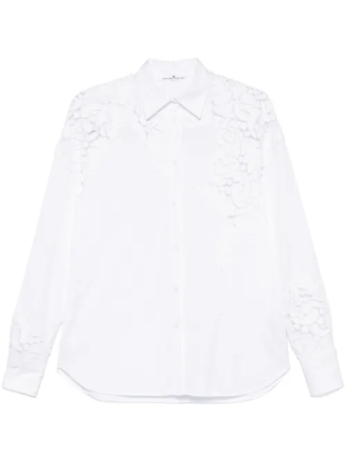 Chemise à appliqué floral - Ermanno Scervino - Modalova
