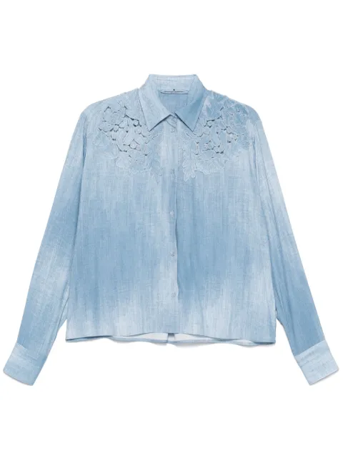 Ermanno Scervino camisa con aplique floral