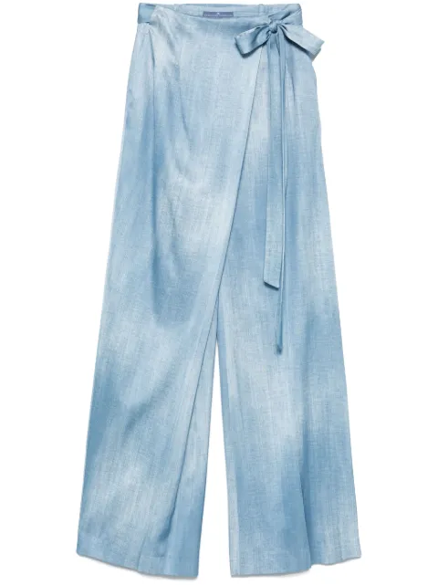 Ermanno Scervino satin palazzo trousers 