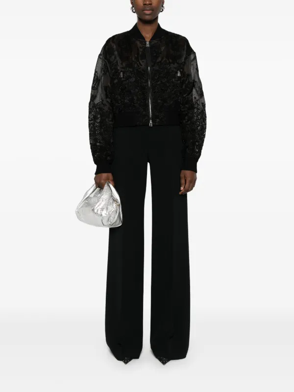 Ermanno Scervino Cady Trousers | Black | FARFETCH JO