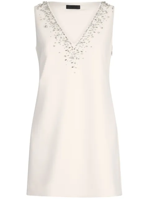 LIU JO rhinestone-embellished crepe dress