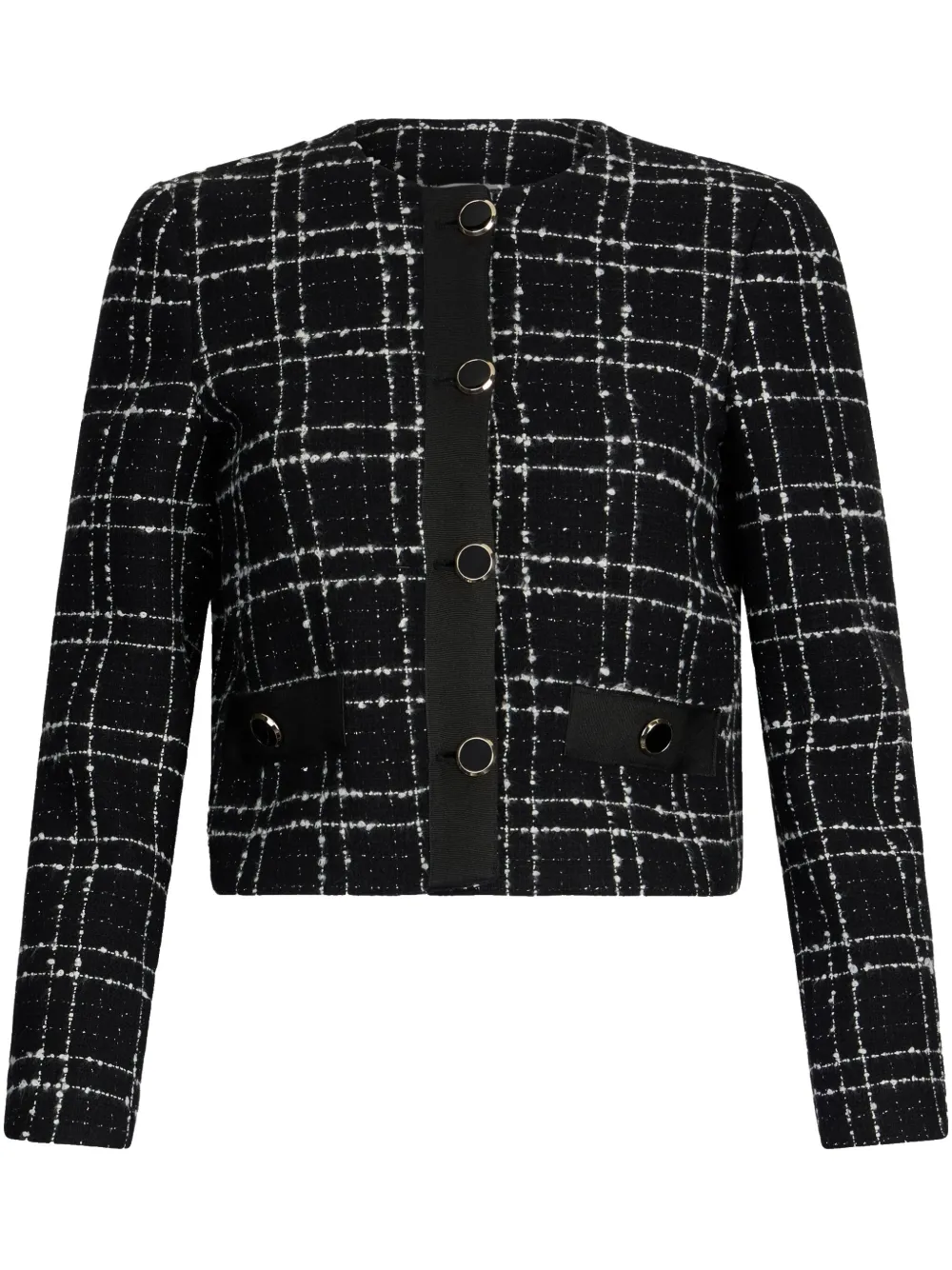 LIU JO Bouclé cropped jack Zwart