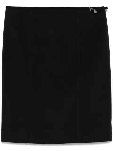 Gucci Pre-Owned falda corta con detalle de hebilla 2000
