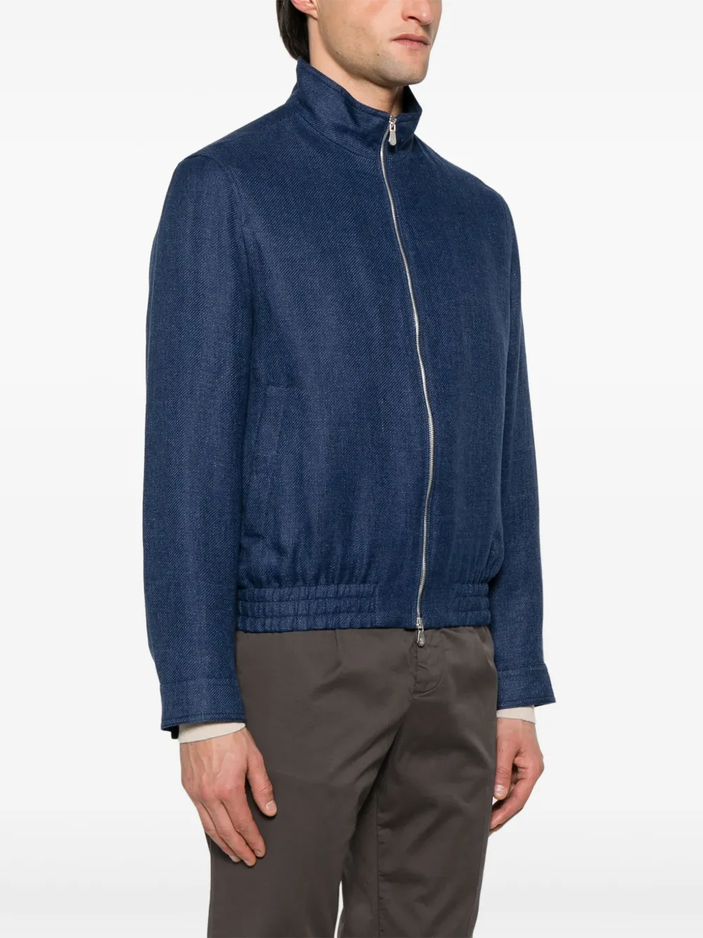 Brunello Cucinelli Twill jack Blauw