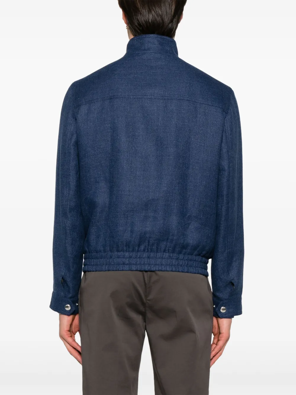 Brunello Cucinelli Twill jack Blauw
