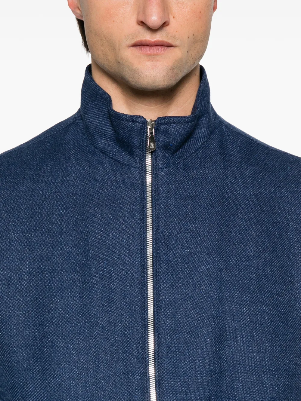 Brunello Cucinelli Twill jack Blauw