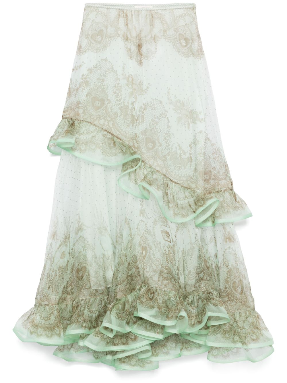 ZIMMERMANN Crush maxi skirt - Green