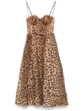 ZIMMERMANN Crush midi dress - Brown