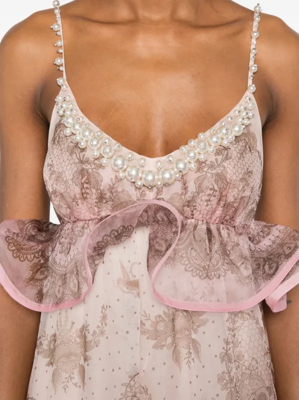 ZIMMERMANN Crush Maxi Dress | Pink | FARFETCH