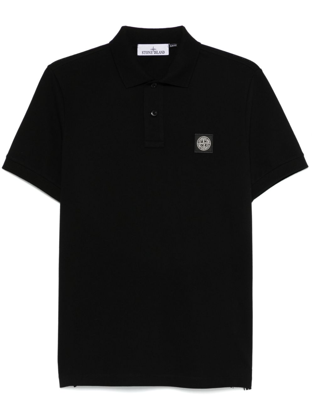 Compass-motif polo shirt