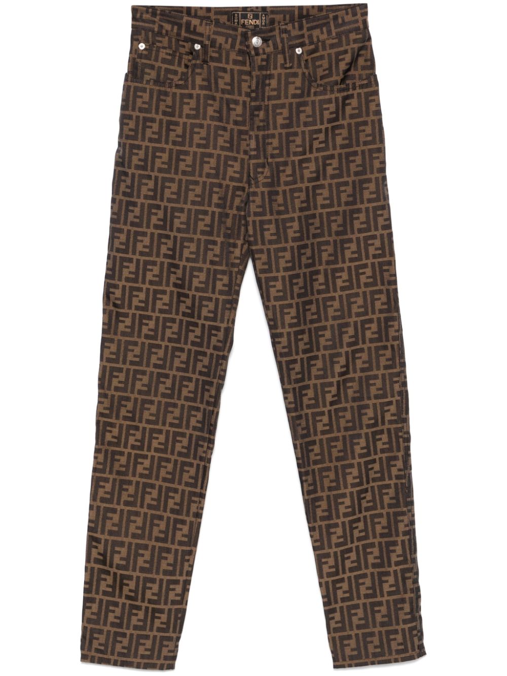 1990s FF-jacquard trousers