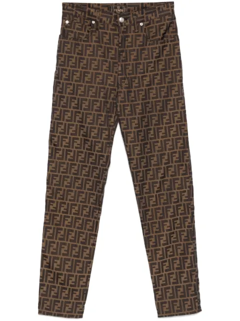 Fendi Pre-Owned 1990s FF-jacquard trousers