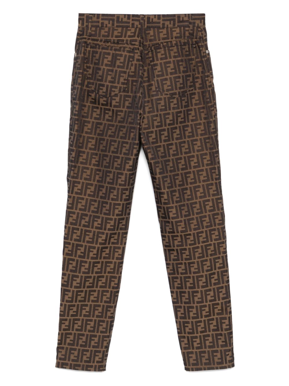 Fendi Pre-Owned 1990s broek met FF-jacquard - Zwart