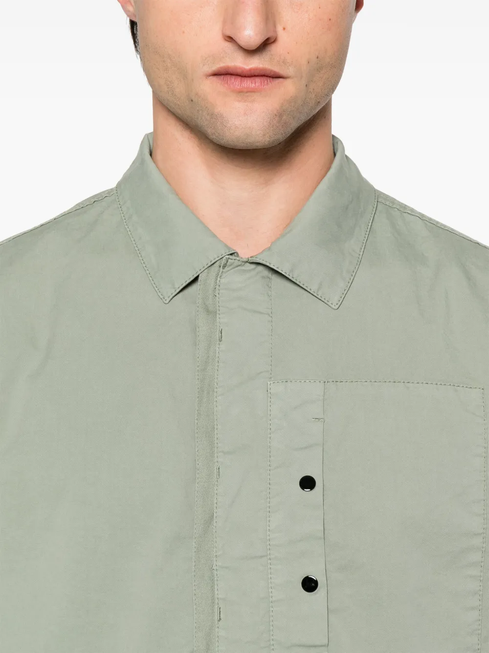 Stone Island Jack met Compass-logopatch Groen