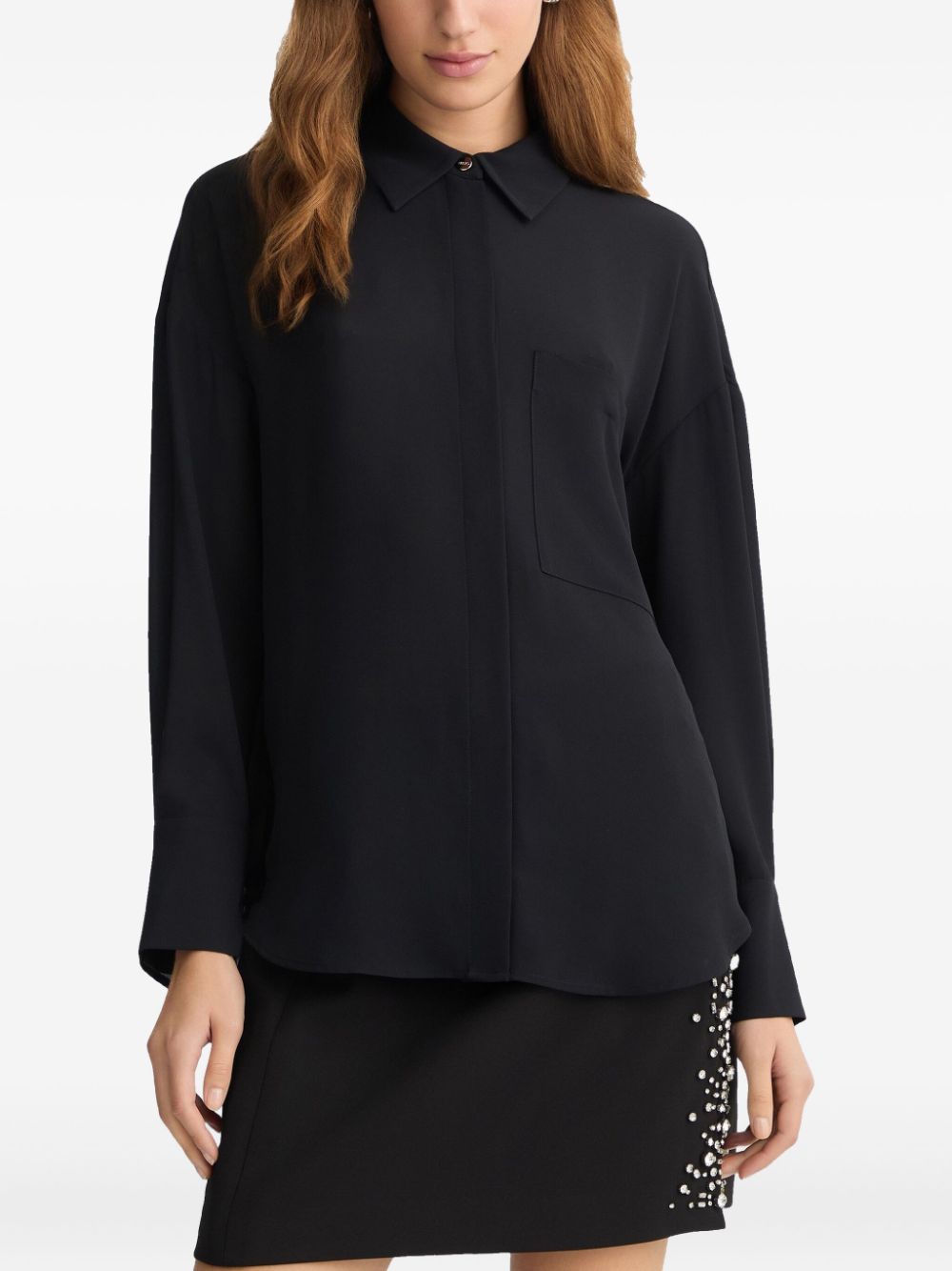 LIU JO Oversized blouse - Zwart