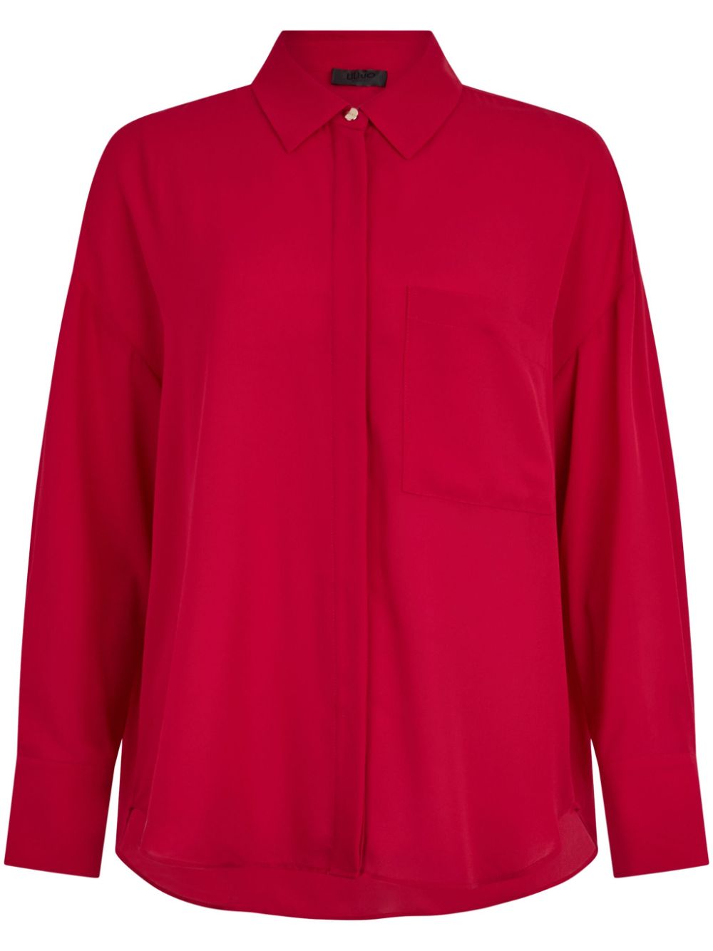 LIU JO Blouse met geplooid detail Rood