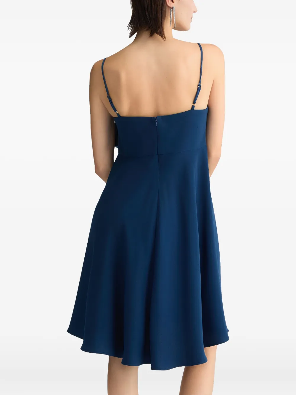 LIU •JO BOW-EMBELLISHED ASYMMETRIC DRESS