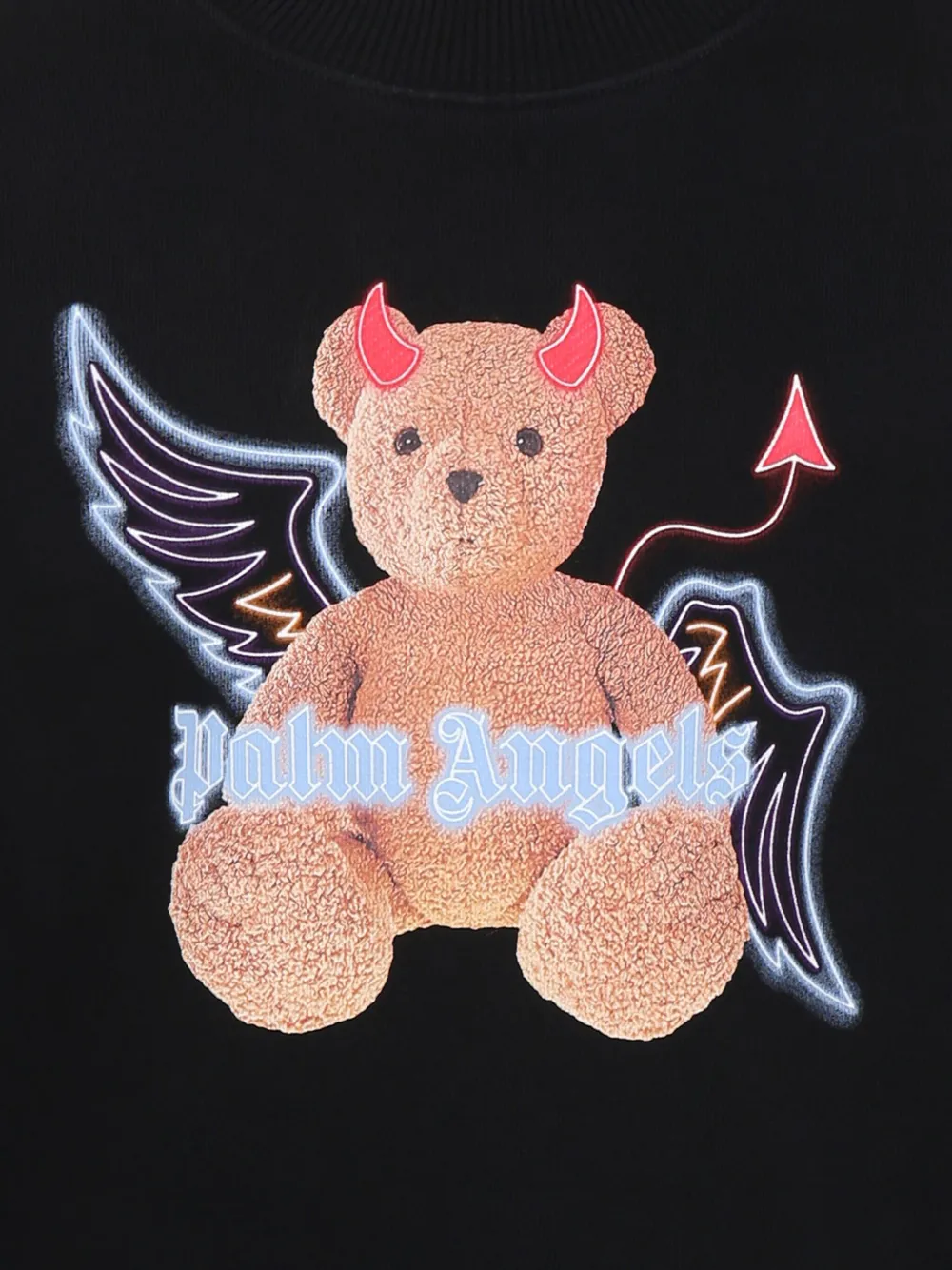 Palm Angels Kids Sweater met teddybeerprint Zwart