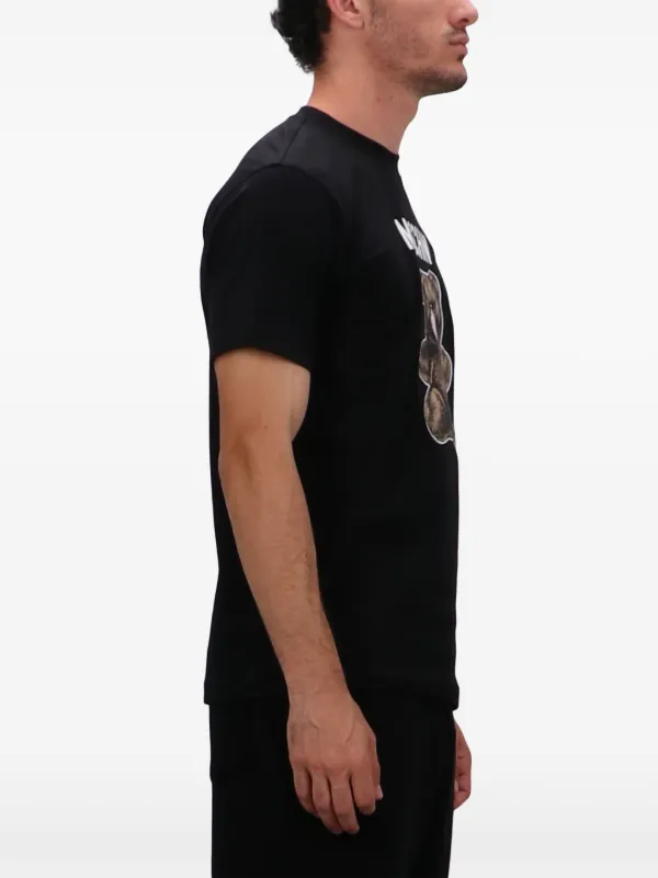 MOSCHINO★テディベアプリントマキシTシャツ ブラック★送関込 Moschino テディベア Tシャツ | ブラック | FARFETCH JP